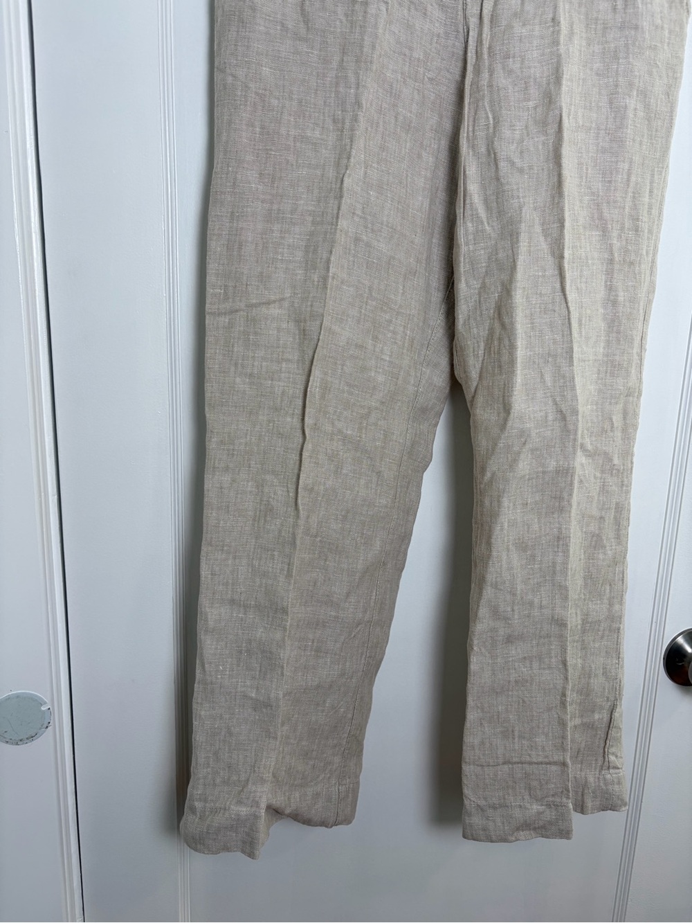 Garnet Hill Flax Linen wide leg Trouser Pants Lagenlook 8 - Picture 13 of 16
